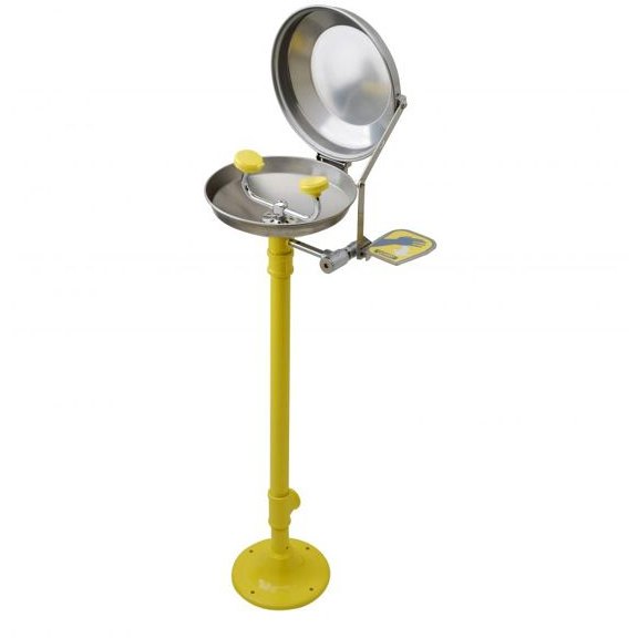 Freestanding Eye Wash Unit With Lid Fully ANSI Compliant