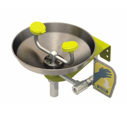 Stainless Steel Bowl Wall Mounted Eyewash Fountain Stainless Steel Bowl Wall Mounted Eyewash Fountain