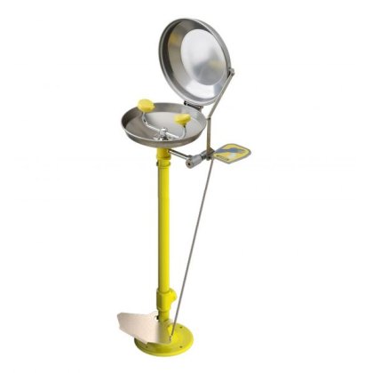 Foot Control Freestanding Eye Wash Fountain With Lid Foot Control Freestanding Eye Wash Fountain With Lid