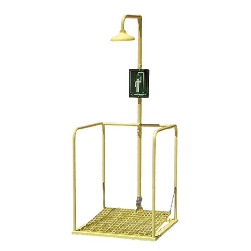 Platform emergency shower